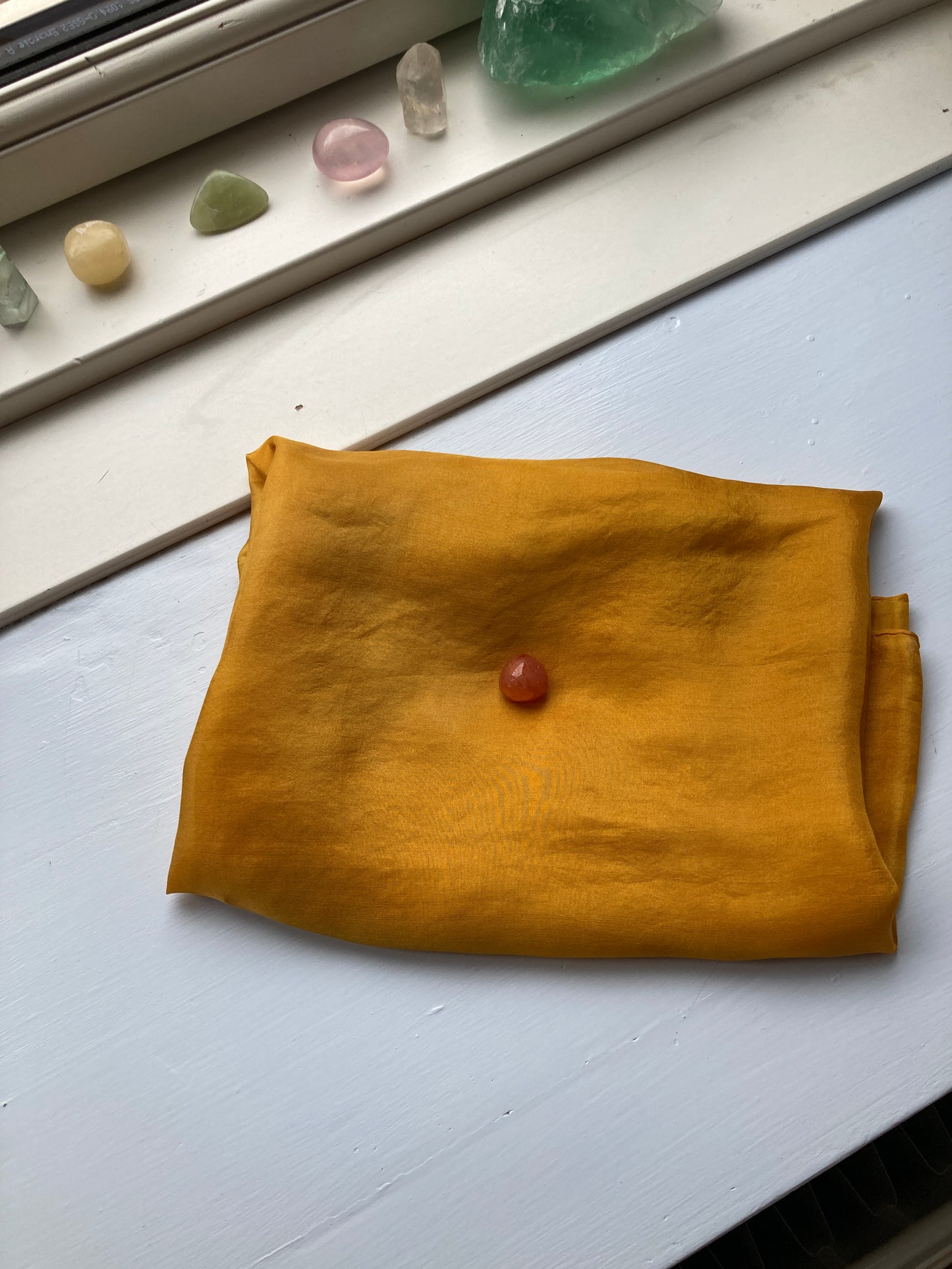 Silketørklæde - Løgskaller (40x150)