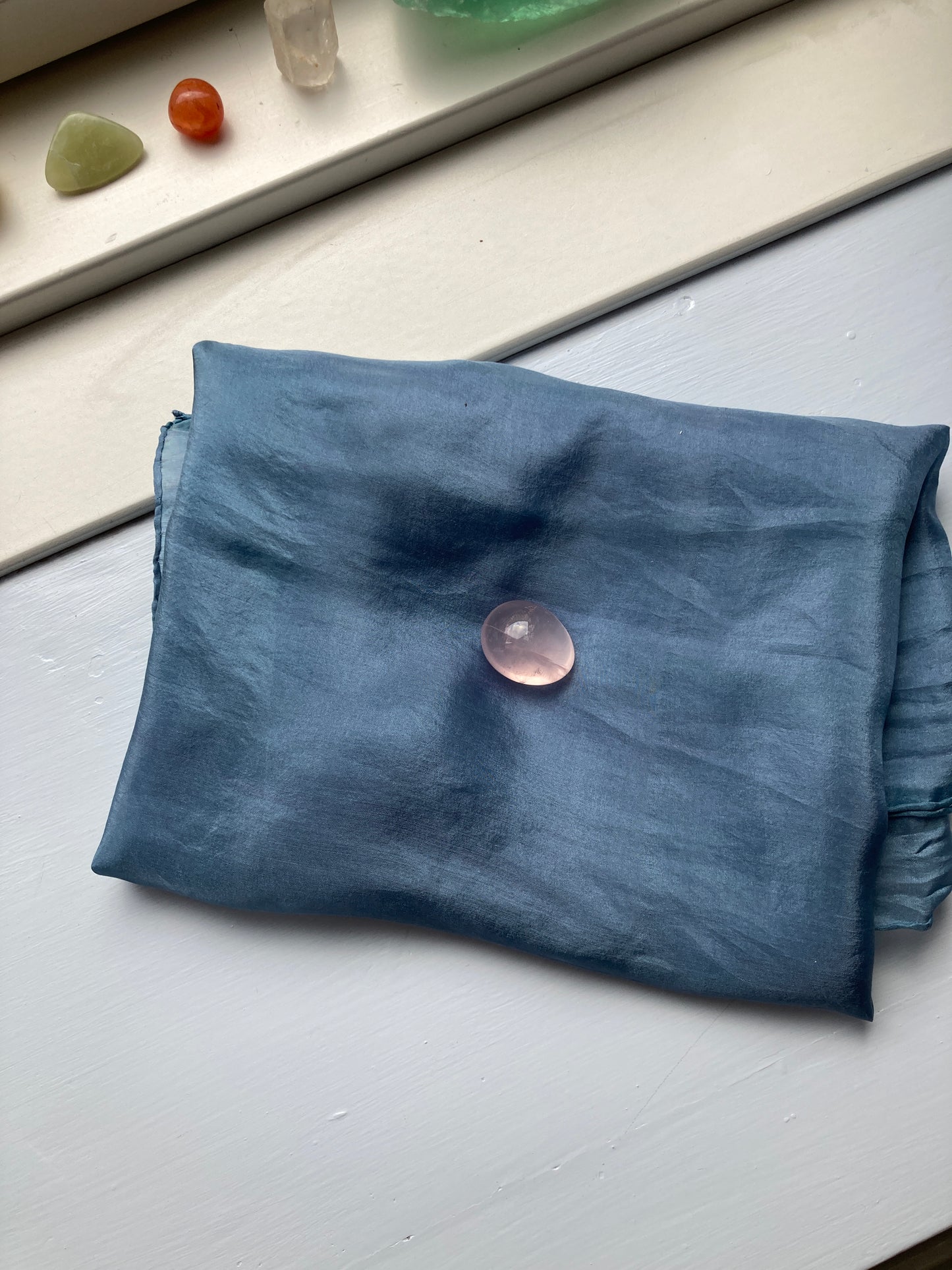 Silketørklæde - Rødkål (90x90)