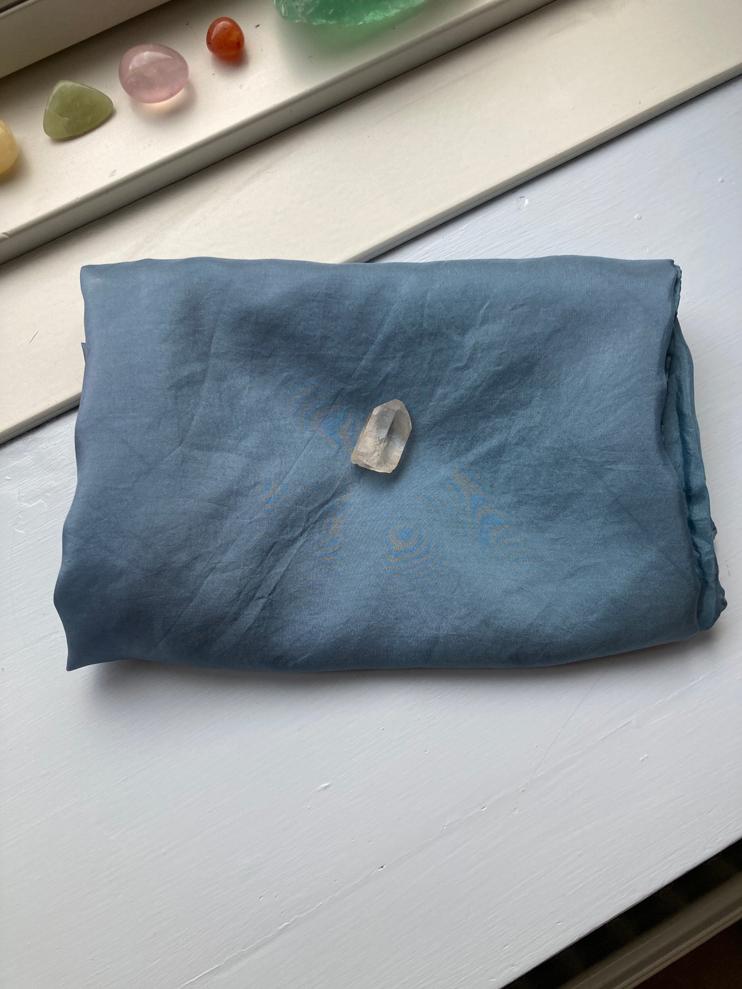 Silketørklæde (Halvblank, kraftig kvalitet) (90x90)