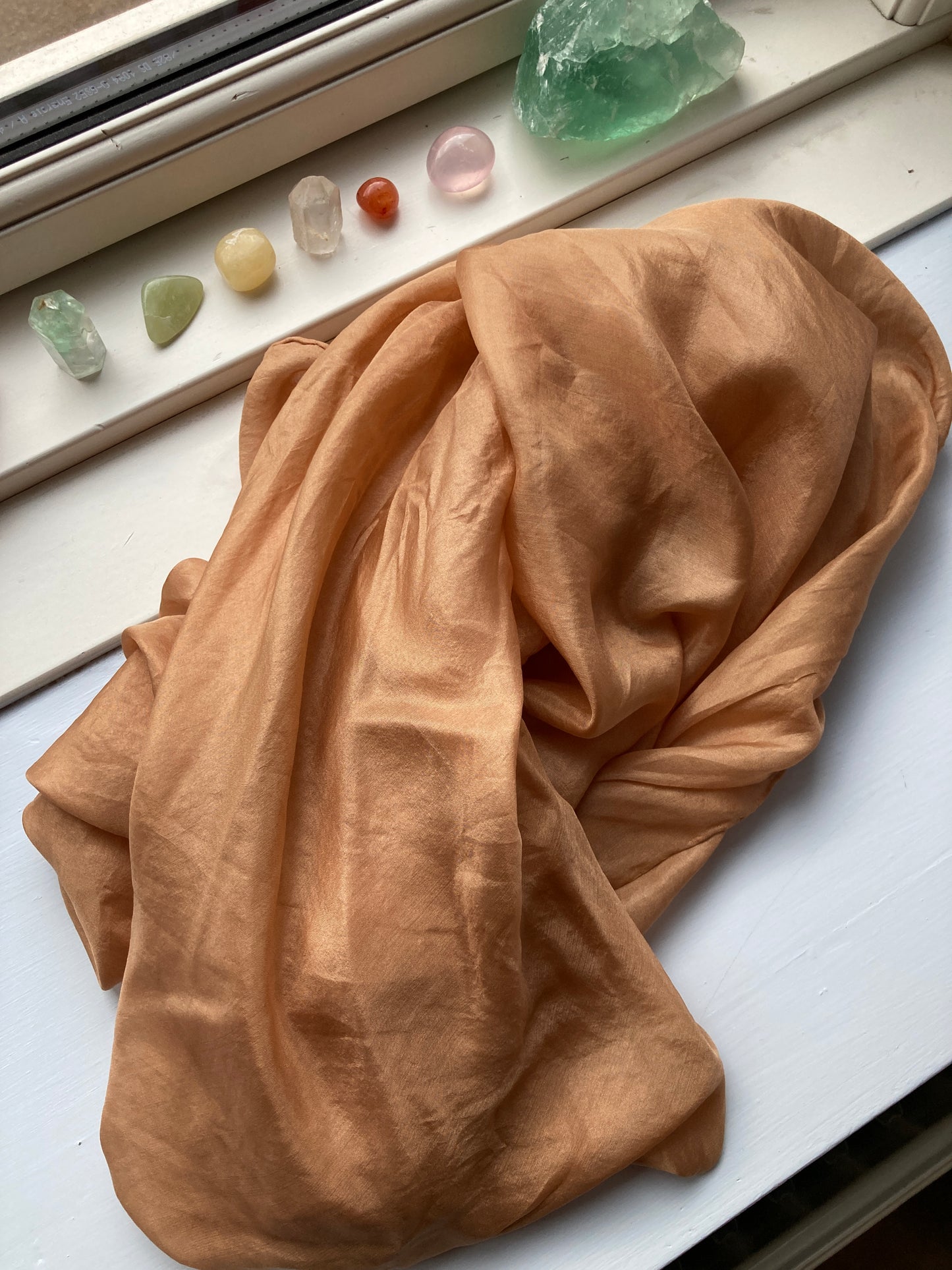 Silketørklæde - Sort te (90x90)