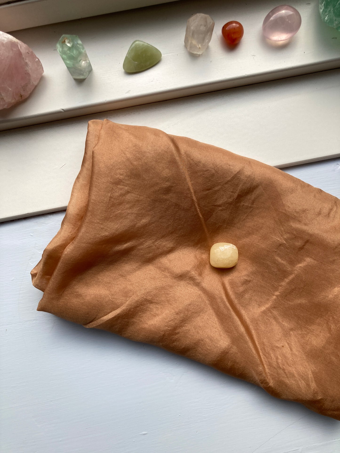 Silketørklæde - Sort te (90x90)