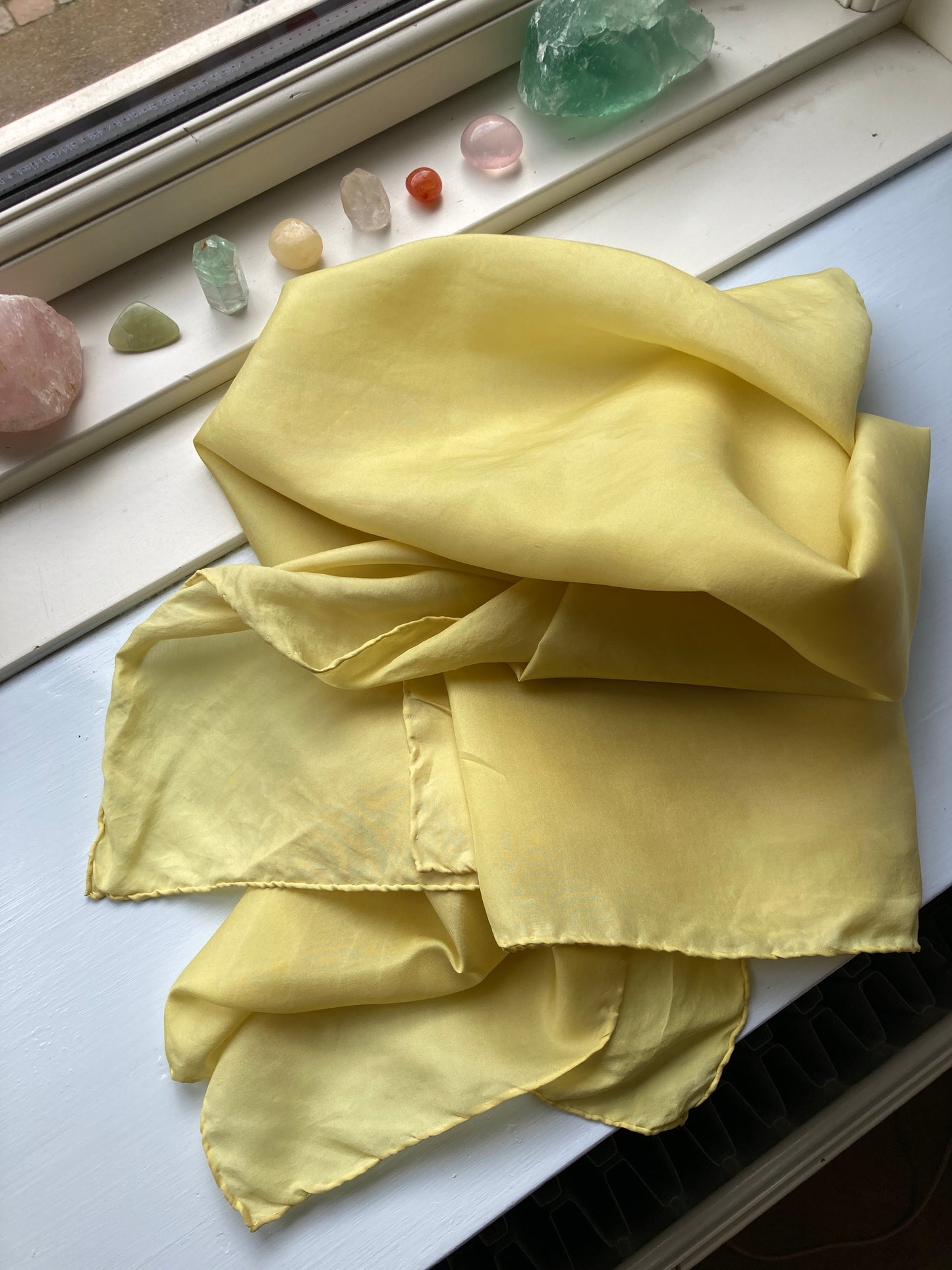 Silketørklæde - Kamille (Kraftig kvalitet) (90x90)